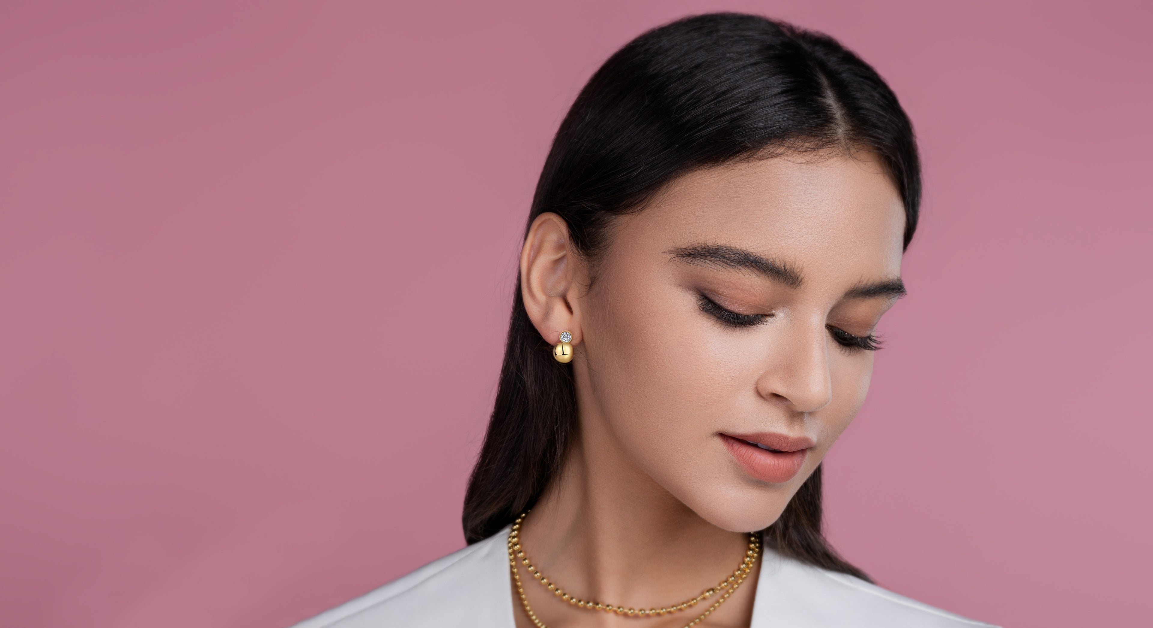 Crystal Drop Earrings - Set With Top-quality Moissanite Luxury Fashion Light Luxury Jewelry Silver Stud Earrings S925 Silver Electroplated Gold