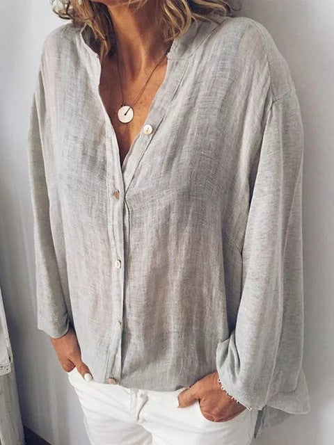 Wide loose shirt casual shirt