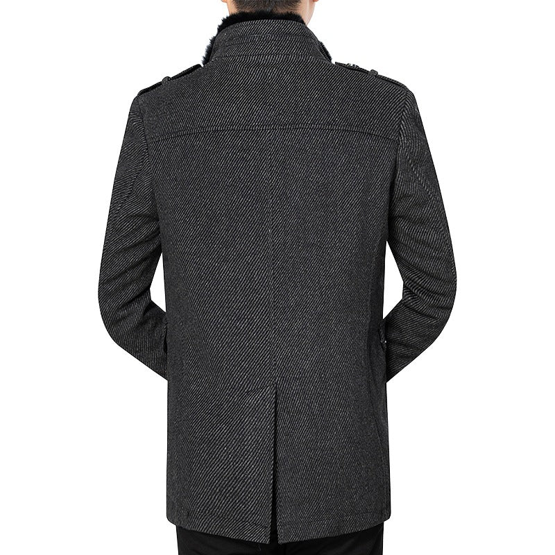 AutumnWinter Wool Coat Casual Lambswool Coat