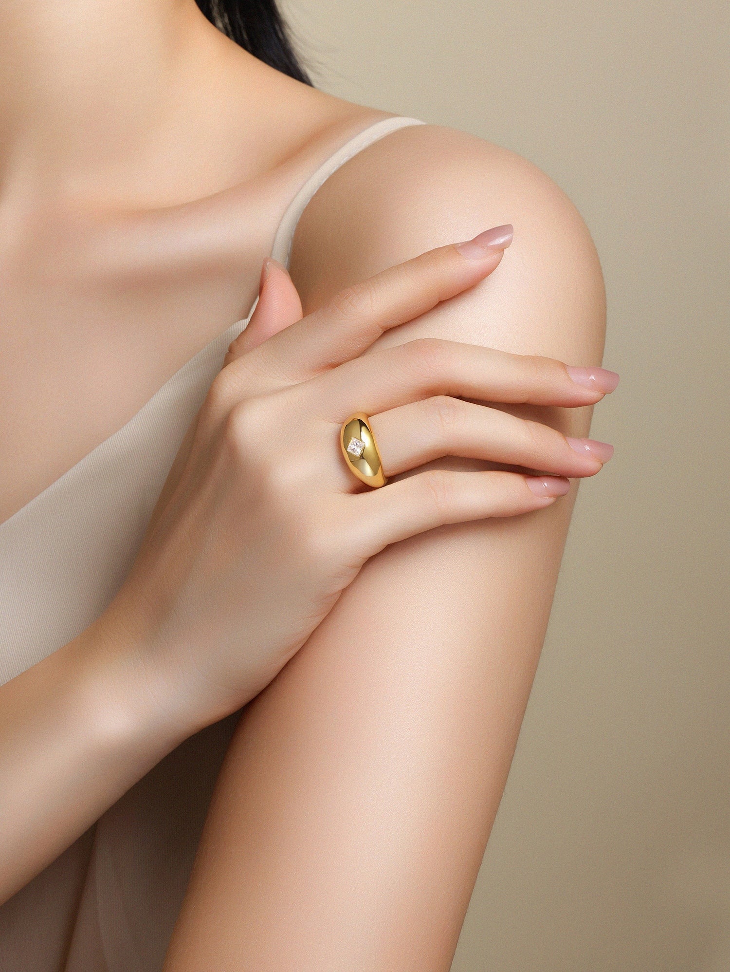 Butterfly - A Luxurious And Fashionable Light Luxury Jewelry Silver Ring Set With Top-quality Moissanite, S925 Silver Plated With Platinum