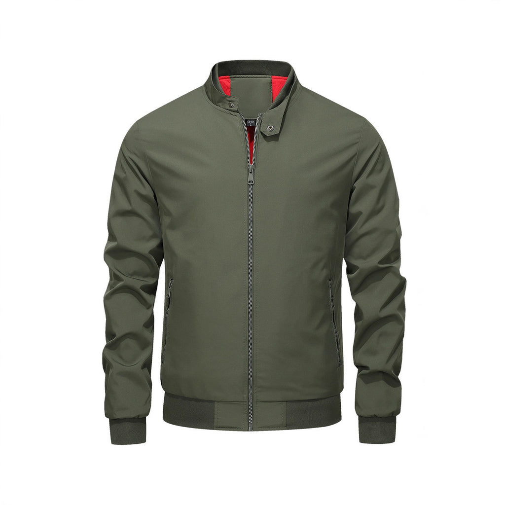 Autumn Stand-Up Collar Mens Jacket