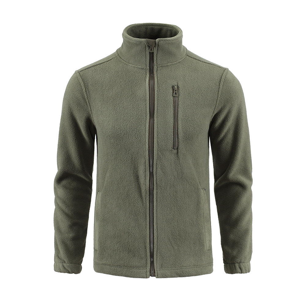 Camouflage Fleece Double-sided Polar Fleece Cardigan