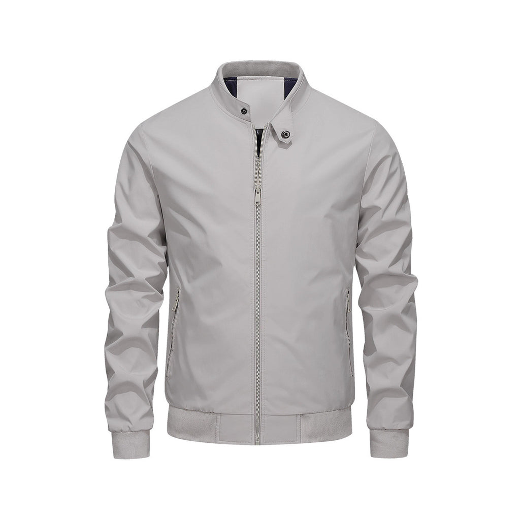 Autumn Stand-Up Collar Mens Jacket