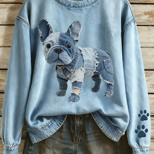 Cartoon Crew-neck Long-sleeve Knit Pullover For Export