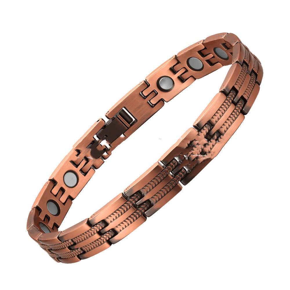 Fashionable Magnetic Energy Red Copper Bracelet Womens Magnetic Red Copper Bracelet